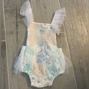 Lace baby outfit